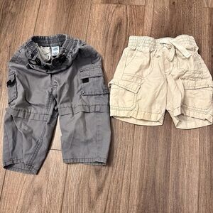 Bundle of 2 Cargo Pants and Shorts Baby Boy 24 Months by Old Navy